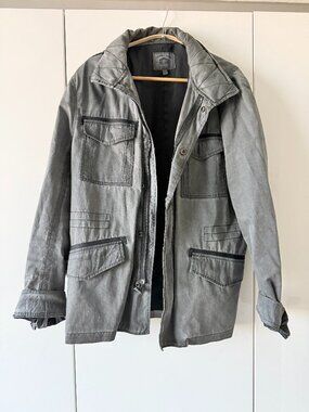 Cooper Jones Supply Charcoal Gray M-65 Style Field Jacket Military Men's M